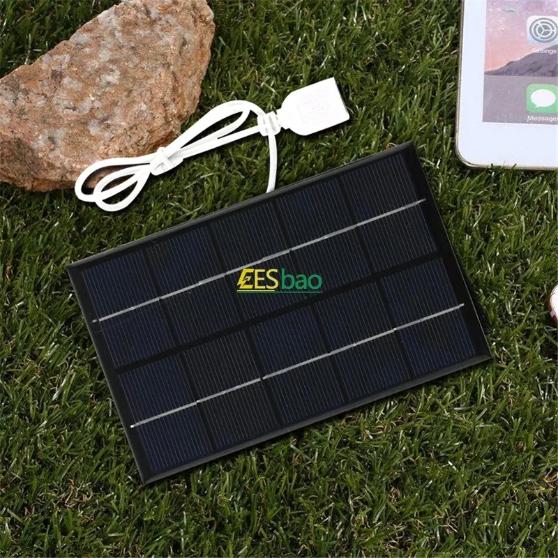 5V USB Solar Charger Outdoor Portable Waterproof Hiking Camping for Power Bank Phone Small Electronics portable solar panel