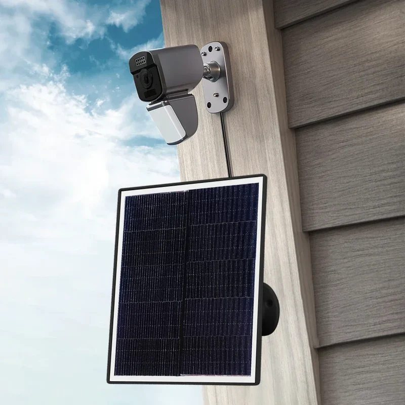 6W 5V Solar Panel Charger Shingled Solar Panel 24% Efficiency Micro USB & USB-C Port Solar Cell Panel for Phone iPad Outdoor Use