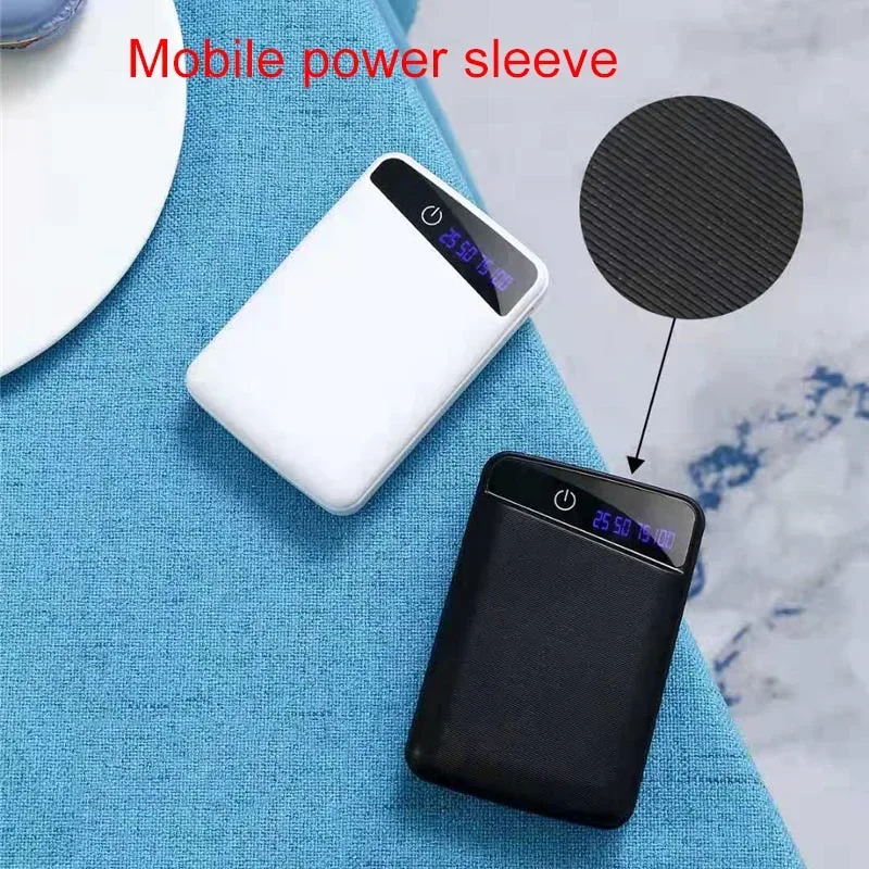 DIY Power Bank Box Rechargeable Flat Head Battery Charger Outer Case for Mobile Phone Tablet