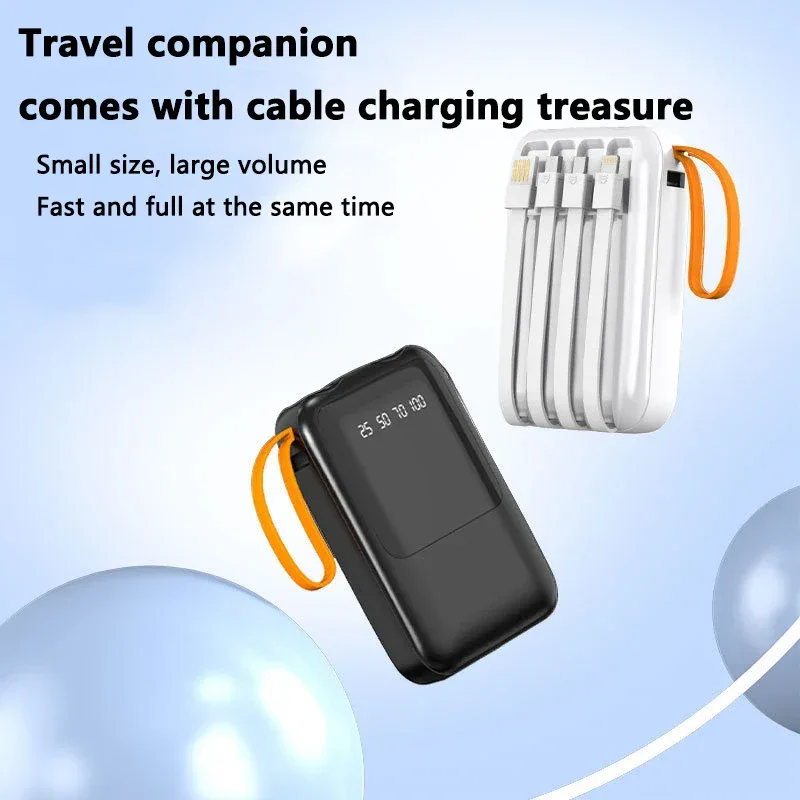 3*18650 Power Bank Fast Charging Powerbank Portable Battery Charger PowerBank For iPhone Xiaomi 4IN1 Mini Battery Storage Boxes