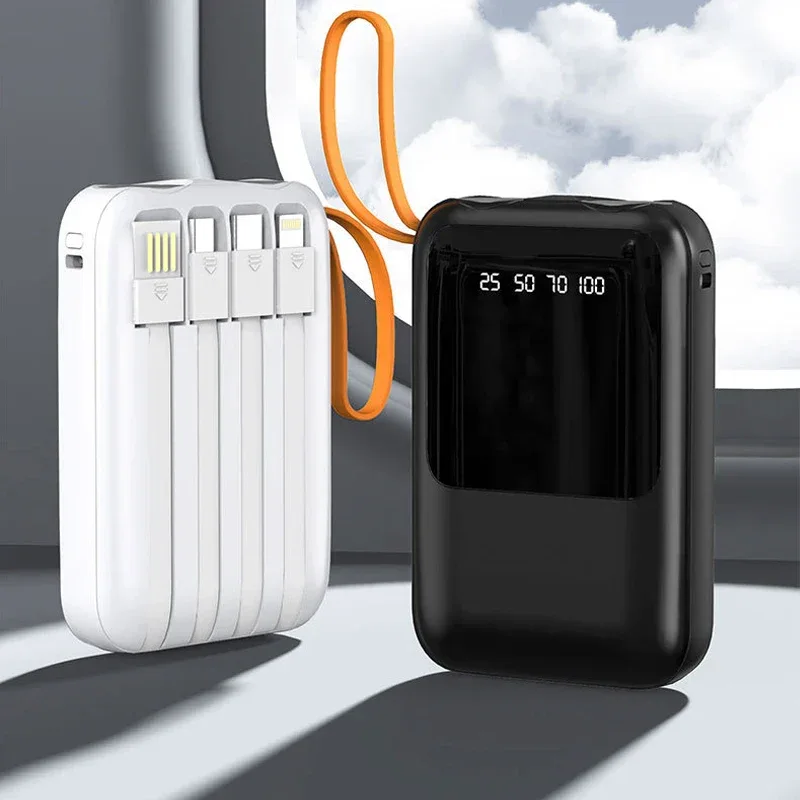 3*18650 Power Bank Fast Charging Powerbank Portable Battery Charger PowerBank For iPhone Xiaomi 4IN1 Mini Battery Storage Boxes
