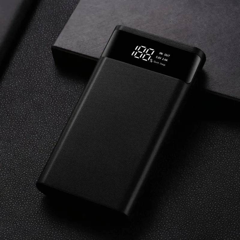 Y01A18650 Battery Power Bank Box 22.5W Fast Charging LCD Display 20000MAh Power Board for 6X18650 Battery Powerbank Case(A)
