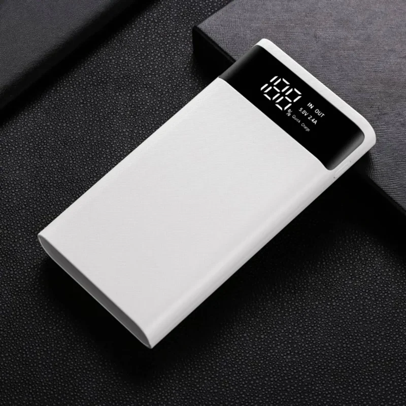 Y01A18650 Battery Power Bank Box 22.5W Fast Charging LCD Display 20000MAh Power Board for 6X18650 Battery Powerbank Case(A)