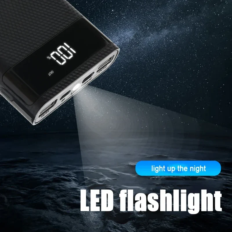 Fast Charging 18650 Power Bank 20000mAh USB Type C 5V Cases Battery Charge Storage Box Without Battery For iPhone Xiaomi Huawei