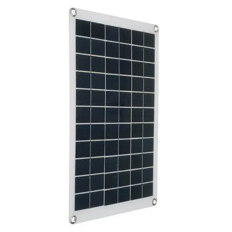 18V Solar Panel 100W + Dual USB Waterproof Outdoor Hiking Camping Portable Battery Mobile Phone Charging Bank Chargings Panels