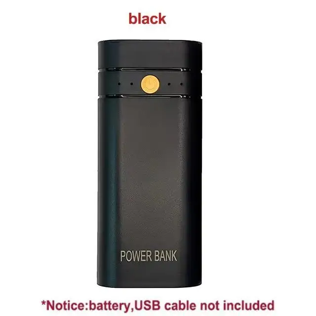 5V 2A 6000mAh 2X 18650 USB Type-C Battery Charger Case DIY Power Bank Box For Phone Electronic Charging Not Including Batteries