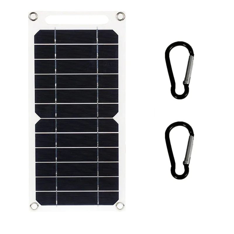 Solar Panel With USB Waterproof Outdoor Hiking And Camping Portable Battery Mobile Phone Charging Bank Charging Panel 6V