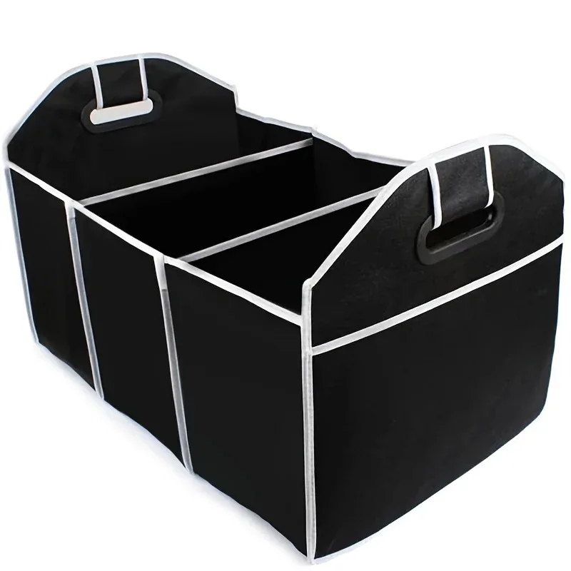 Car Trunk Cargo Storage Bag, Foldable Black Storage Box For Car And Trunk