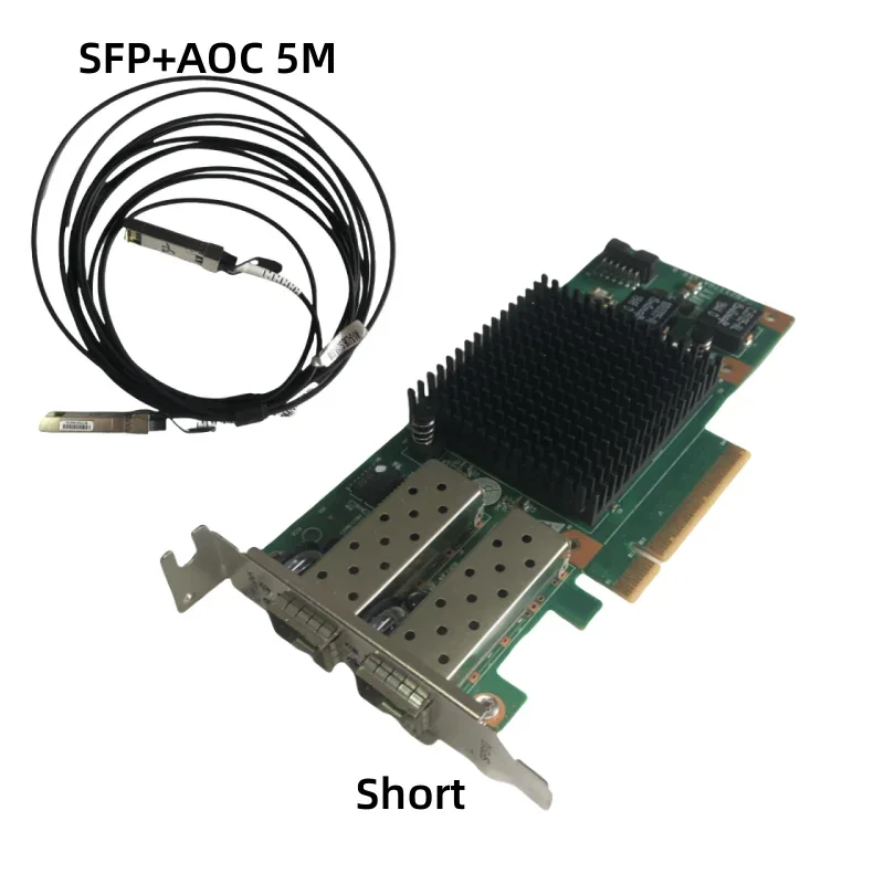 For Intel X520-DA2 E10G42BTDA SR2 82599ES SFP+AOC Dual Optical Port 10G Gigabit Fiber Optic Network Card