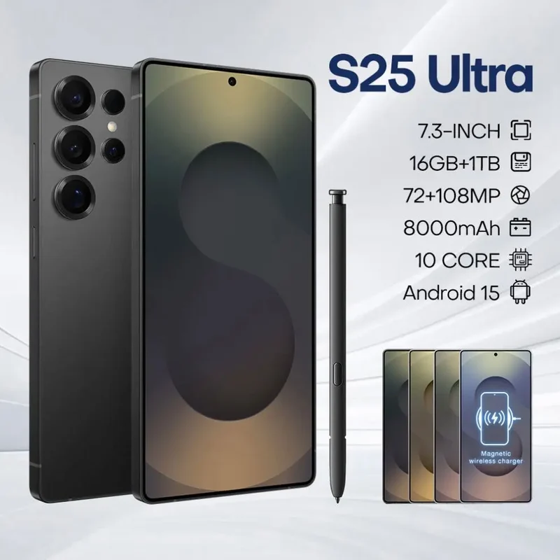 Low Prsce s Brand New Phone 25 Pro Max Mobsle Phone 5G Smartphone Smart Phone S25 13 14 16G 1T Cheap Telephone