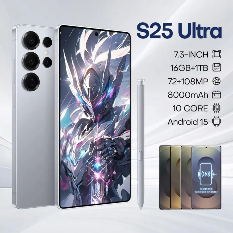 Low Prsce s Brand New Phone 25 Pro Max Mobsle Phone 5G Smartphone Smart Phone S25 13 14 16G 1T Cheap Telephone