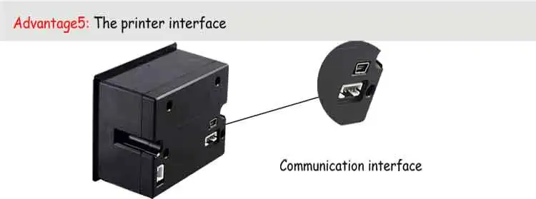 Embedded Thermal Receipt Printer with ESC/POS 2 inch RS233 or TTL Ticket Printer 5-9V or 12V HS-QR24