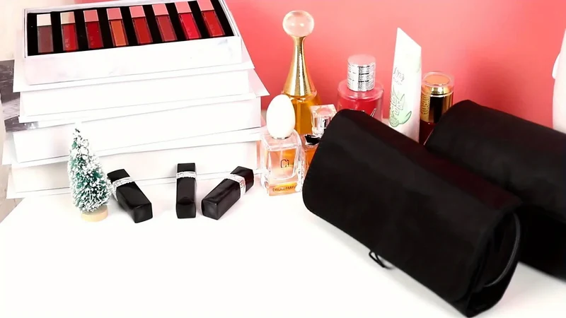 Large Capacity Makeup Brush Organizer Bag - Multi-Functional Korean Style Portable Cosmetic Pouch for Students