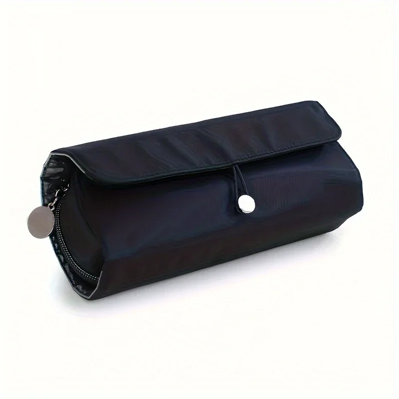 Large Capacity Makeup Brush Organizer Bag - Multi-Functional Korean Style Portable Cosmetic Pouch for Students