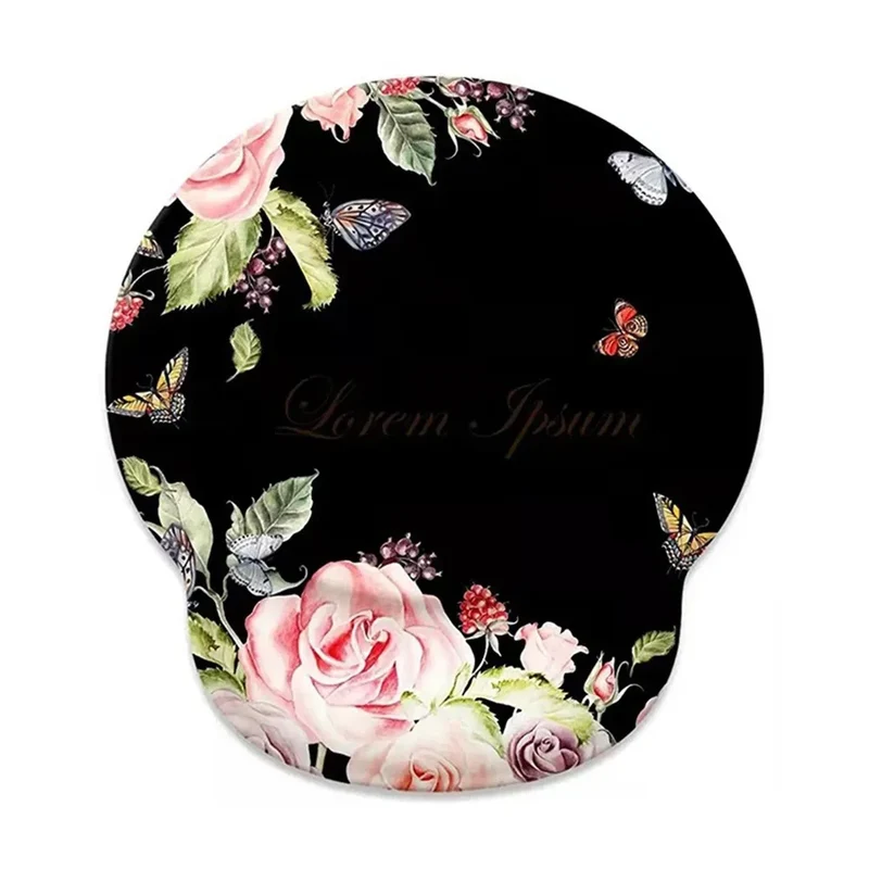 Gift Leopard Mouse Pad Ergonomic Gel Wrist Support Grey Non-Slip Base Wrist Rest Pad Typing and Pain Relief