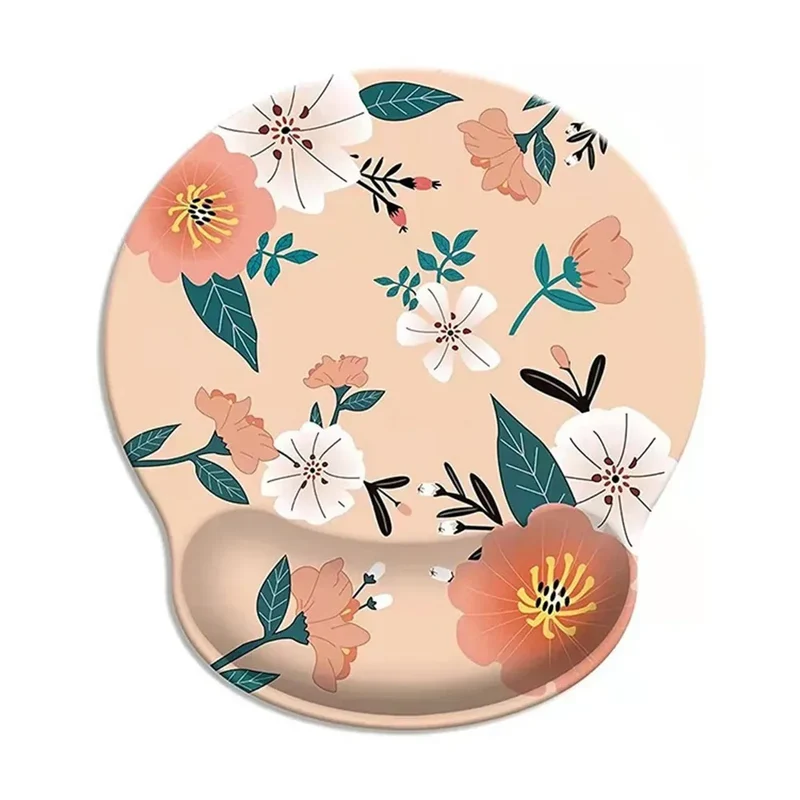 Gift Leopard Mouse Pad Ergonomic Gel Wrist Support Grey Non-Slip Base Wrist Rest Pad Typing and Pain Relief
