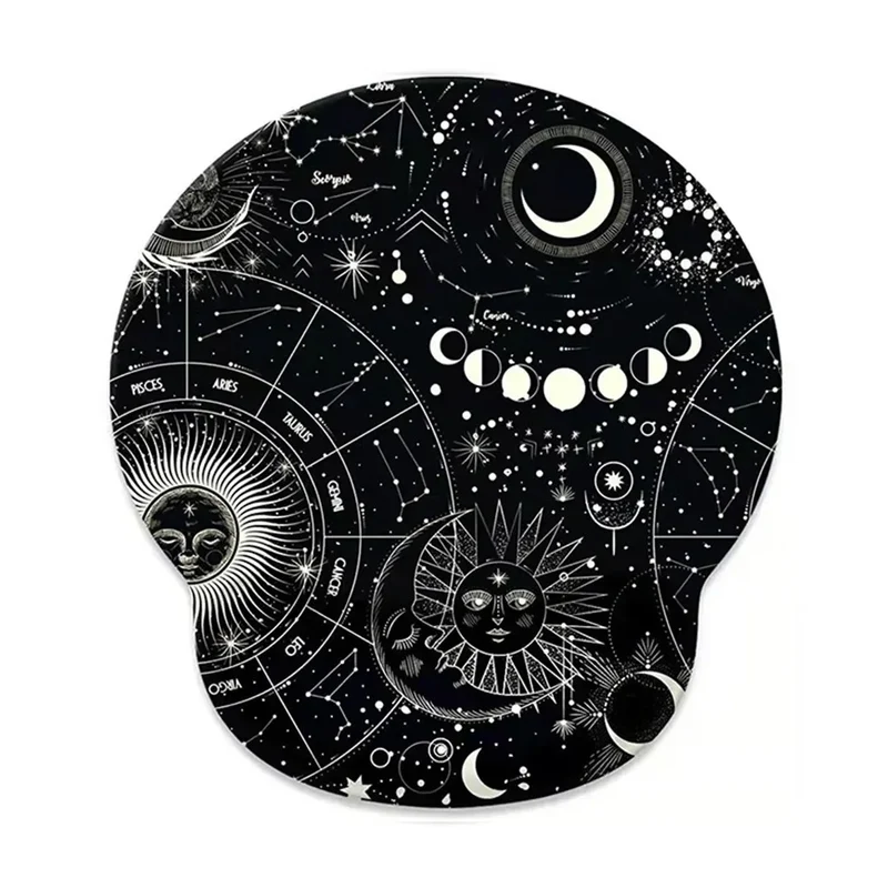 Gift Leopard Mouse Pad Ergonomic Gel Wrist Support Grey Non-Slip Base Wrist Rest Pad Typing and Pain Relief