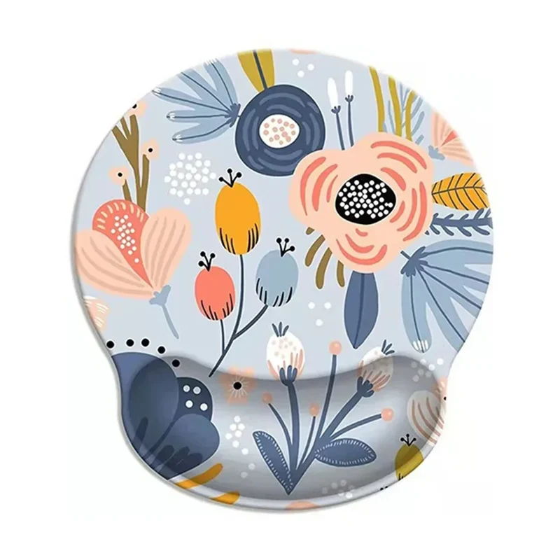 Gift Leopard Mouse Pad Ergonomic Gel Wrist Support Grey Non-Slip Base Wrist Rest Pad Typing and Pain Relief