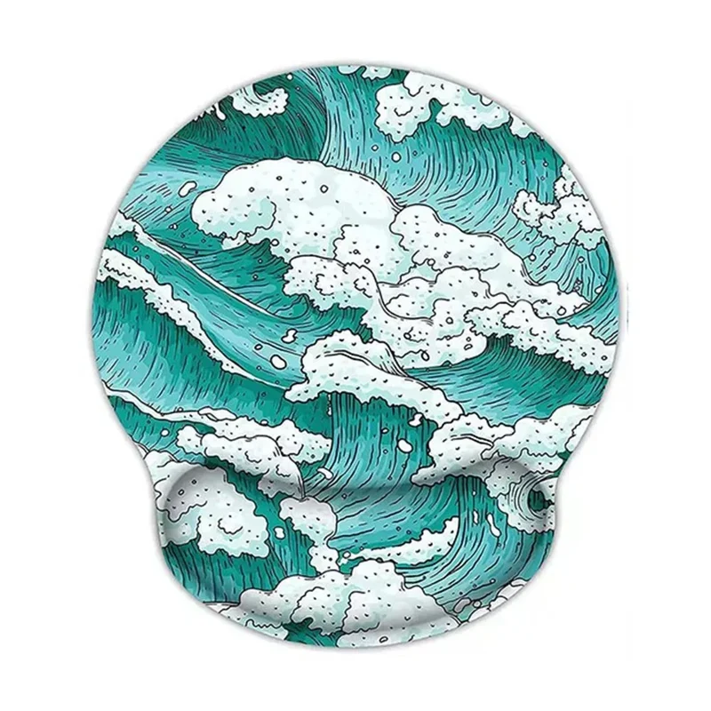 Gift Leopard Mouse Pad Ergonomic Gel Wrist Support Grey Non-Slip Base Wrist Rest Pad Typing and Pain Relief