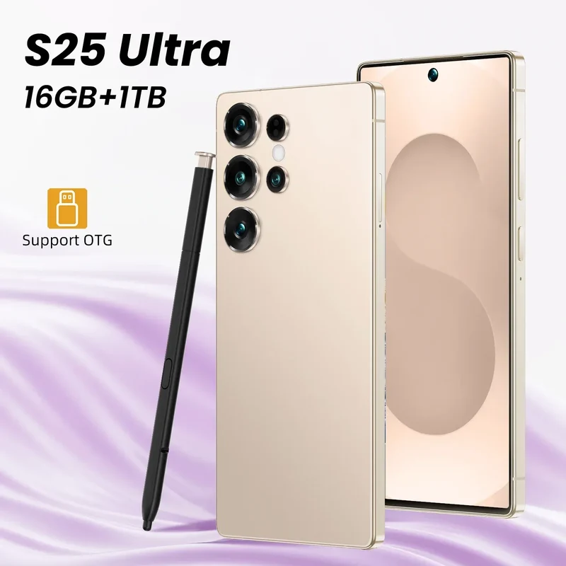 S-Pen Android Phone S25 Ultra Smartphone 7 inch 8+256gb Telephone Fast Charging Unlock 4G WIFI S25 Mobile Phone