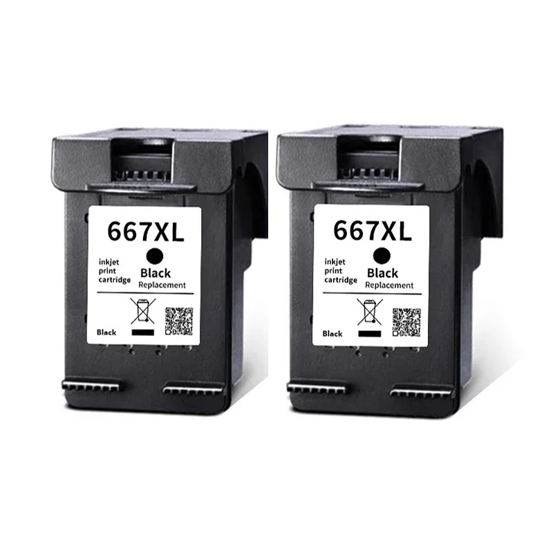 667XL Ink Cartridges For HP 667 HP667 XL Replacement Compatible Deskjet 1275 2374 2375 2376 2775 2776 6475 Printer