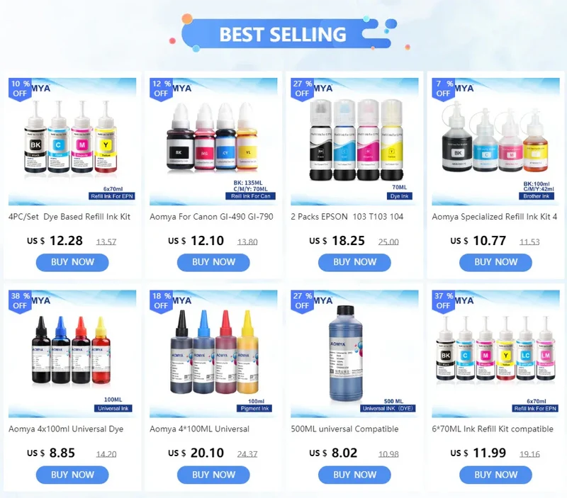 100ML 9Colors Pigment Ink For Epson SureColor P600 P800 Stylus Pro 3800 3880 7880 r3000 Printer Refill Pigment Ink /1 Set