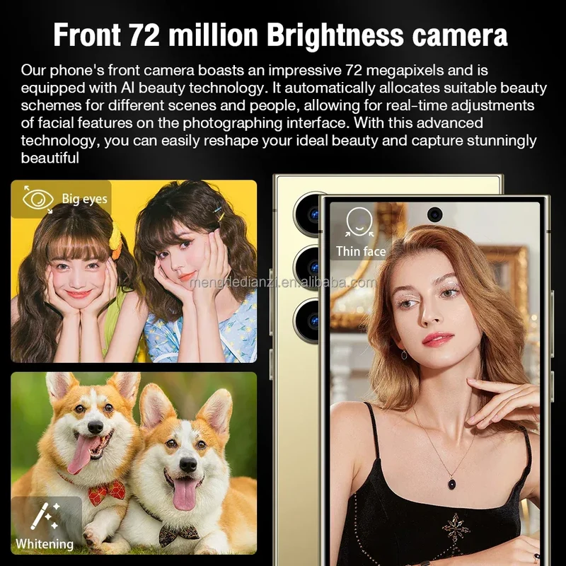 2023 Original Note 20 Ultra Smartphone 16GB+1TB 7.3 Inch AMOLED Screen Android 10.0 Spanish New 2023 Note 20 U1tra Telephone