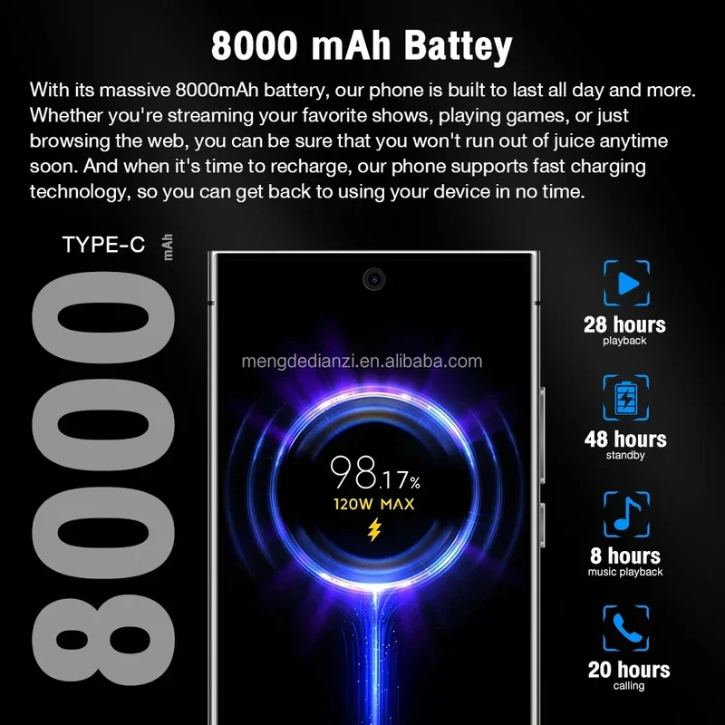 2023 Original Note 20 Ultra Smartphone 16GB+1TB 7.3 Inch AMOLED Screen Android 10.0 Spanish New 2023 Note 20 U1tra Telephone