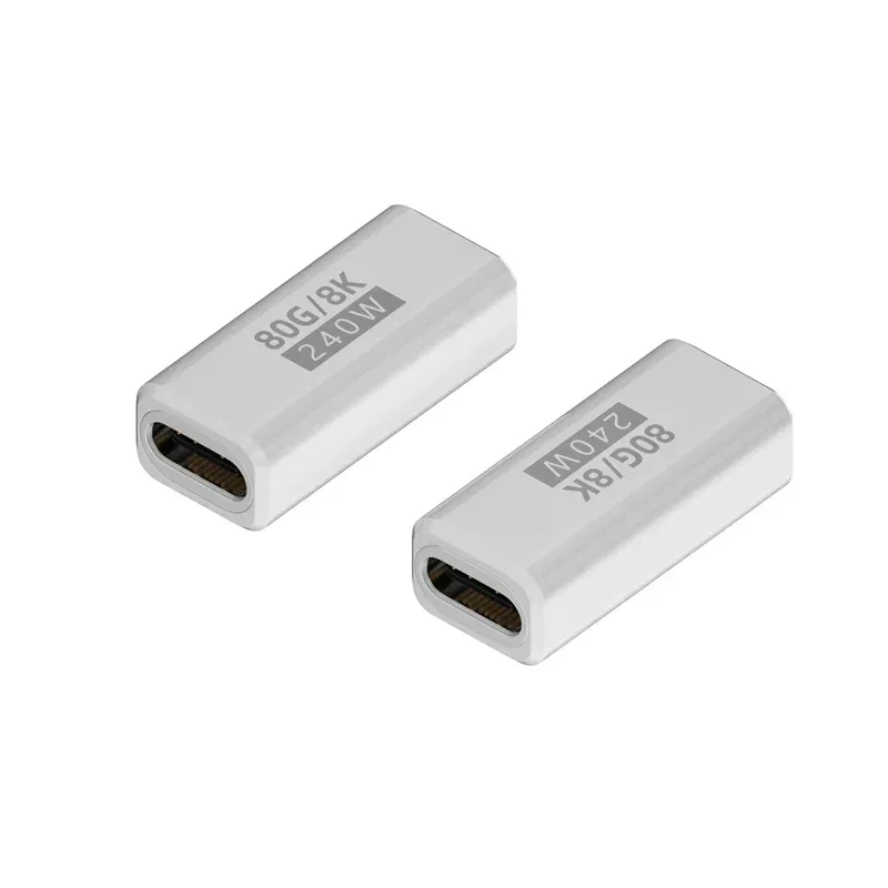 PD240W 80Gbps USB C Adapter Type C Female to Male Adapter Extender 8K@60Hz Fast Charging Converter for iPhone Xiaomi Macbook