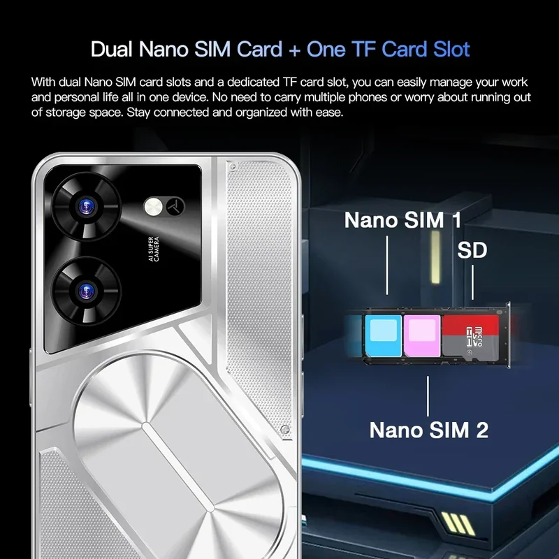 New Product 7.3 Inch 16GB+1TB 6800 MAh 5G Smartphone t Echno Phone Original Povo 5 Pro Mobile Phone Android 13.0 Telephone