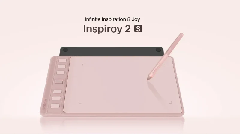 Huion Inspiroy 2 S H641P Graphics Tablets 6.3x3.9 Inch Digital Drawing Pen Tablet 6 Express Keys Support Android Mac Windows