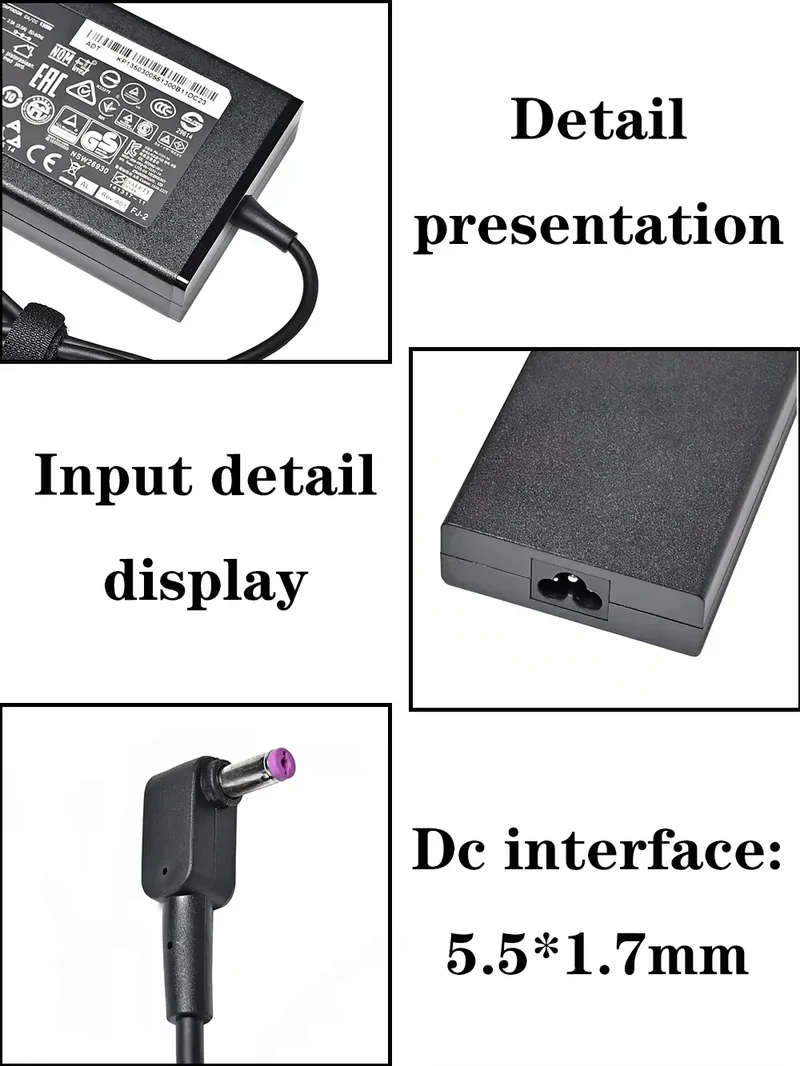 19V 7.1A 135W 5.5*1.7MM Laptop AC Adapter Charger For ACER Aspire V17 Nitro 5 np515-52 pa-1131-16 ADP-135KB VX5 VN7-792G-59CL