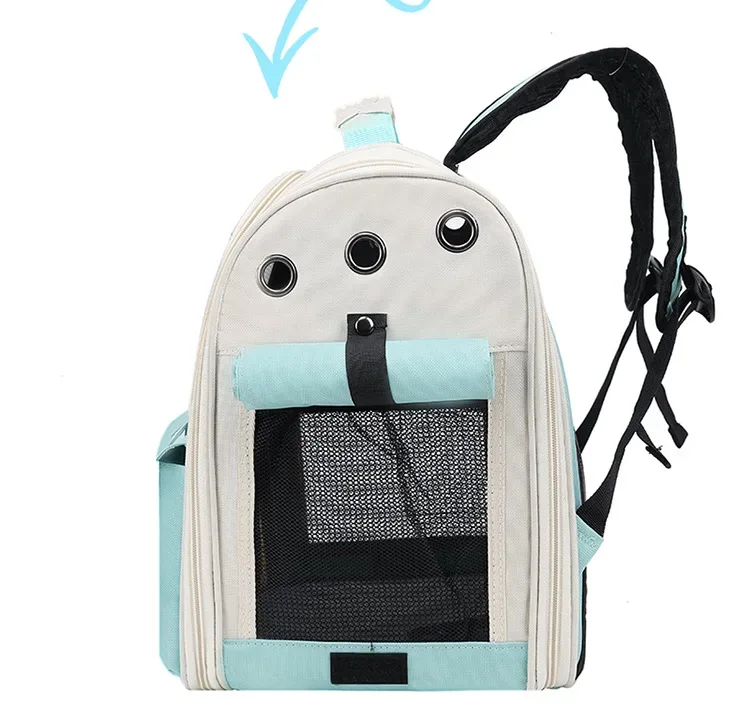 Pet Backpack Outdoor Large Cat Backpack Cat Transporter Breathable Foldable Carrying Bag Backpack Cat And Small Dog Supplies