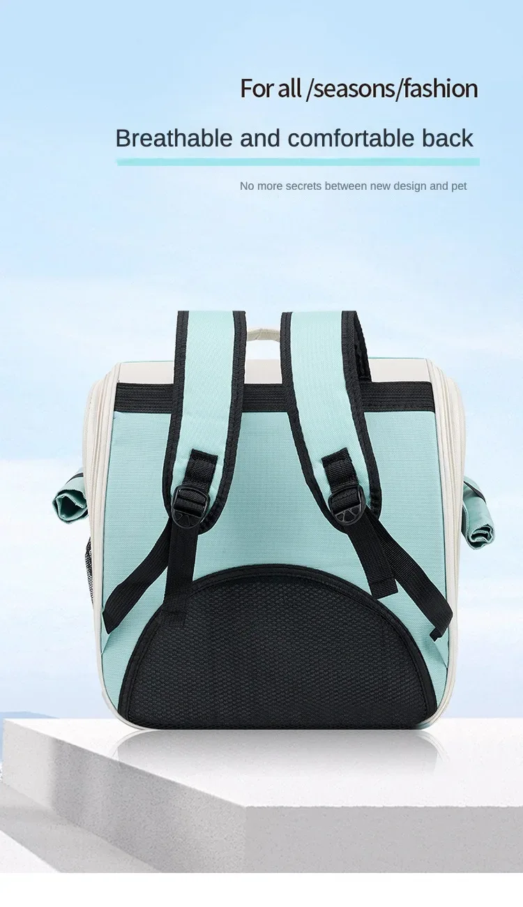 Pet Backpack Outdoor Large Cat Backpack Cat Transporter Breathable Foldable Carrying Bag Backpack Cat And Small Dog Supplies