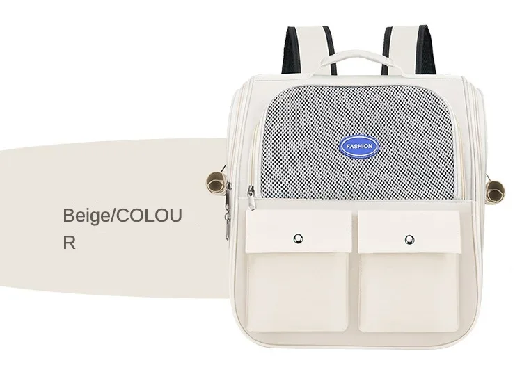Pet Backpack Outdoor Large Cat Backpack Cat Transporter Breathable Foldable Carrying Bag Backpack Cat And Small Dog Supplies