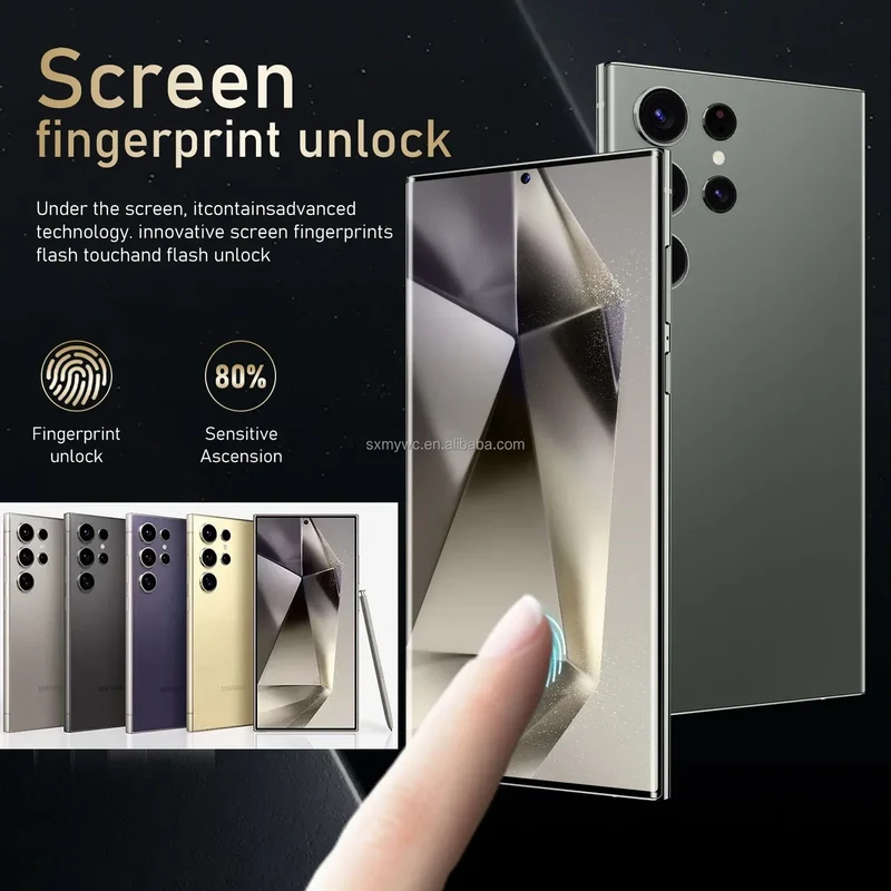 2024 NEW Brand Original S24 Ultra 5g Telephone 6.8 Inch 12Gb+512GB Android Smartphone Android 13 64MP 5000Amh 4G Mobile Phones