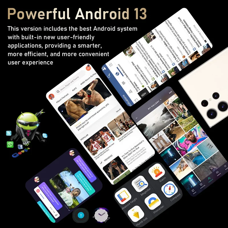 2024 NEW Brand Original S24 Ultra 5g Telephone 6.8 Inch 12Gb+512GB Android Smartphone Android 13 64MP 5000Amh 4G Mobile Phones