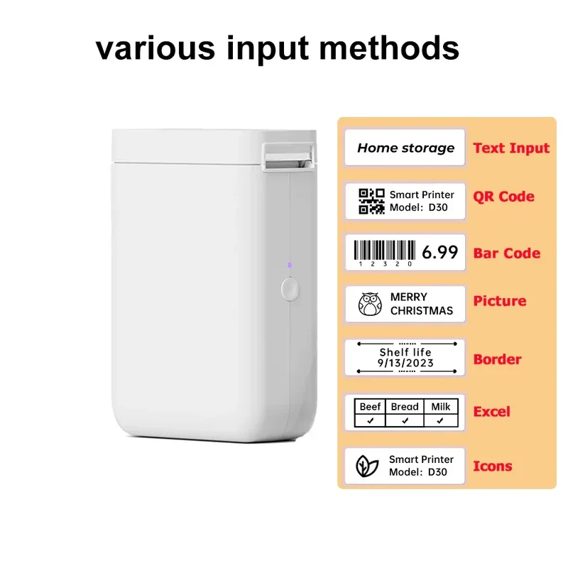 Niimbot D11 D110 D101 H1S Mini Thermal Printer Pocket Label Maker USB Bluetooth Label Stick Printer Inkless DIY Name Price Tag