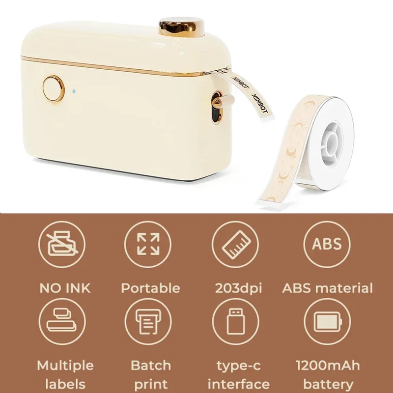 Niimbot D11 D110 D101 H1S Mini Thermal Printer Pocket Label Maker USB Bluetooth Label Stick Printer Inkless DIY Name Price Tag