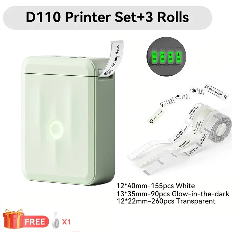 Niimbot D11 D110 D101 H1S Mini Thermal Printer Pocket Label Maker USB Bluetooth Label Stick Printer Inkless DIY Name Price Tag