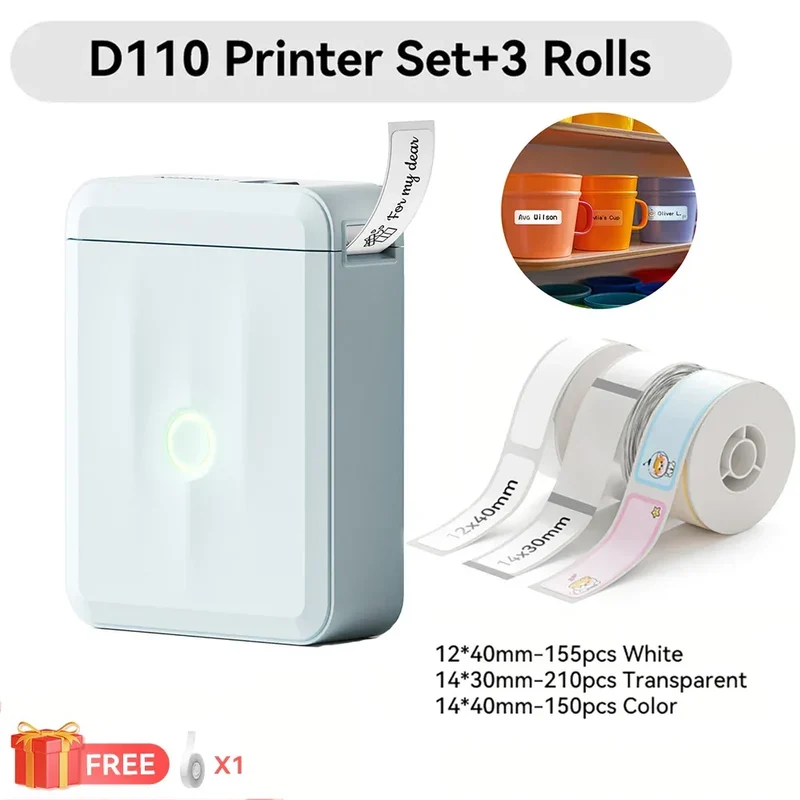 Niimbot D11 D110 D101 H1S Mini Thermal Printer Pocket Label Maker USB Bluetooth Label Stick Printer Inkless DIY Name Price Tag