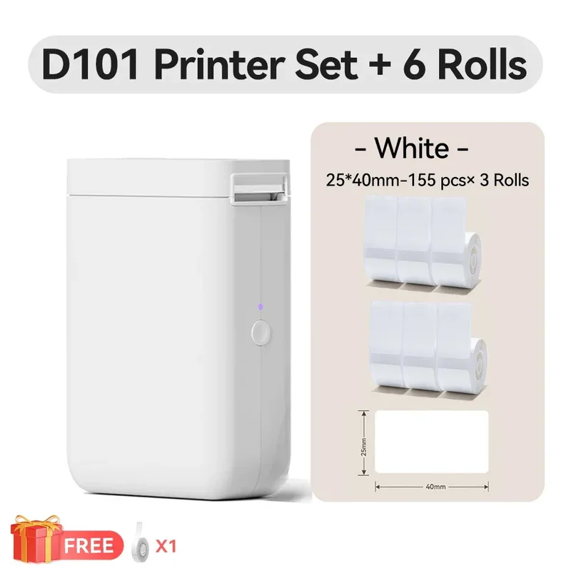Niimbot D11 D110 D101 H1S Mini Thermal Printer Pocket Label Maker USB Bluetooth Label Stick Printer Inkless DIY Name Price Tag