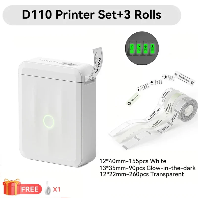 Niimbot D11 D110 D101 H1S Mini Thermal Printer Pocket Label Maker USB Bluetooth Label Stick Printer Inkless DIY Name Price Tag