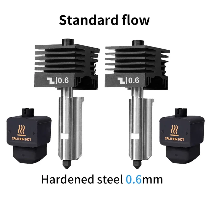 New High Quality H2D H2S H2C Hotend Kit with 0.2/0.4/0.6/0.8mm Hardened steel Nozzle Replace Hotend Kit For Bambu H2D A1/A1mini