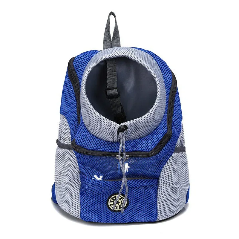 New Dog Pet Backpack Carrier Travel Bag Front Pack Breathable Adjustable with Safety Reflective Strips for Hiking Outdoor Cats