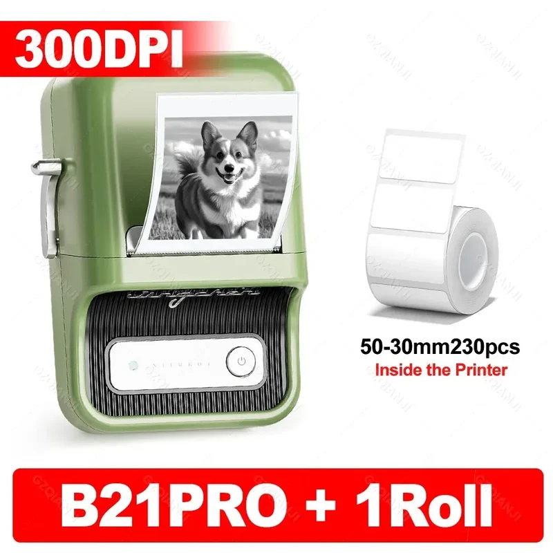 Niimbot B21 B21PRO Mini Adhesive Label Printer Wireless Portable Thermal inkless Maker Photo Barcode PriceTag Sticker 200 300dpi