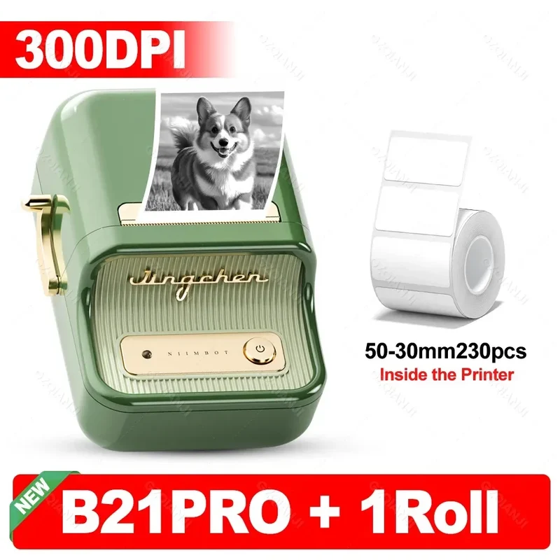 Niimbot B21 B21PRO Mini Adhesive Label Printer Wireless Portable Thermal inkless Maker Photo Barcode PriceTag Sticker 200 300dpi