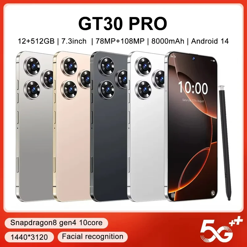RTS 2025 New Original Infinix Unlocked 5G GT30 PRO Telephone 16g+512GB Android Gaming Mobile Phone Cellphone Smartphone GT20 Pro