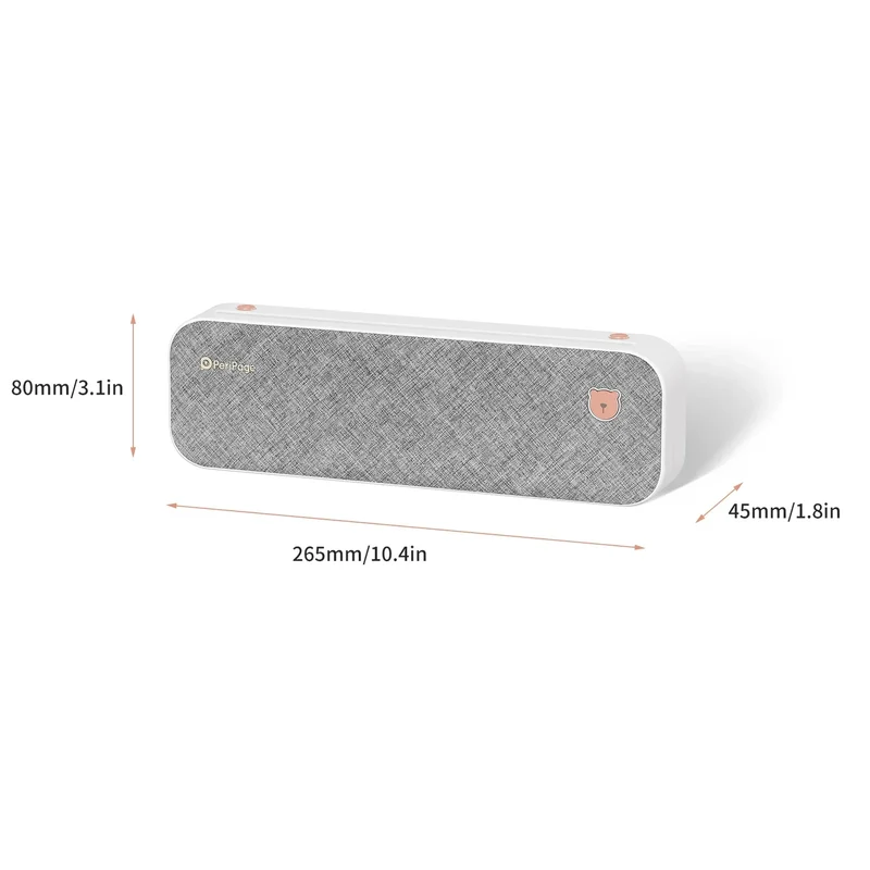 PeriPage A40 A4 Paper Printer Direct Thermal Transfer Wirless Mobile Photo Printer USB BT Connection For 2''/3''/4'' Paper Width