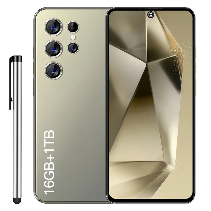 Smartphone7.3inch Unlocked Dual Card 5G Smartphone Android Mobile Phones Telephone Wholesale Original S24 Ultra 16G+512GB S21 5g